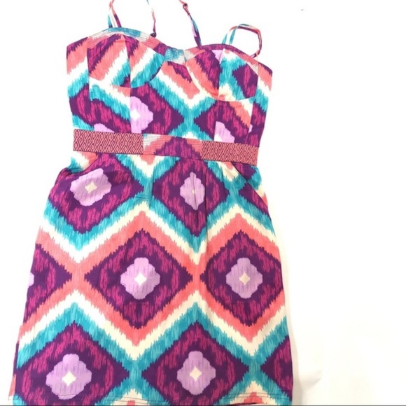 👙AE American Eagle Printed Corset Dress Ikat NWT - Picture 8 of 8